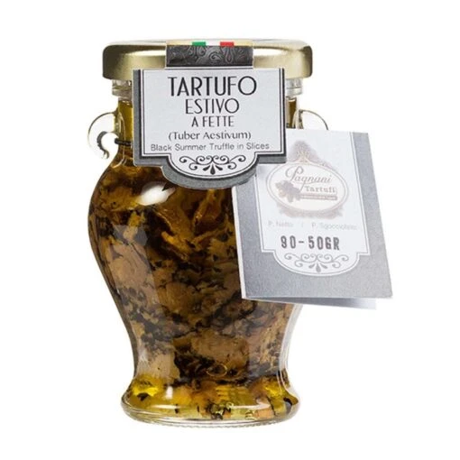 Pagnani TartufiBlack Summer Truffle In Slices 50gr -Gourmet Shop black summer truffle in slices pagnani tartufi 50gr