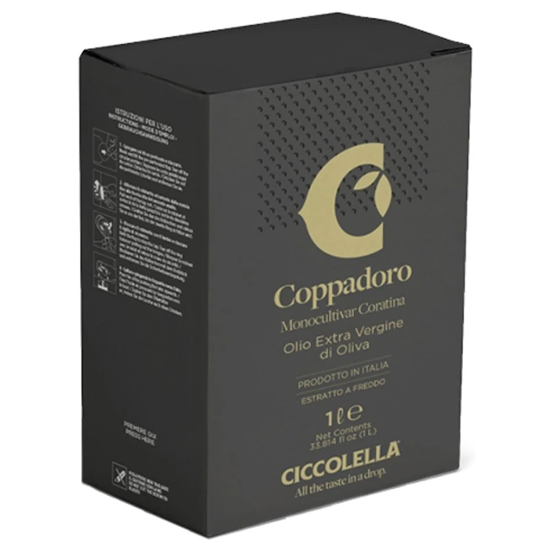 CiccolellaExtra Virgin Olive Oil Coppadoro Coratina Bag In Box 1l 1 CiccolellaExtra Virgin Olive Oil Coppadoro Coratina Bag In Box 1l