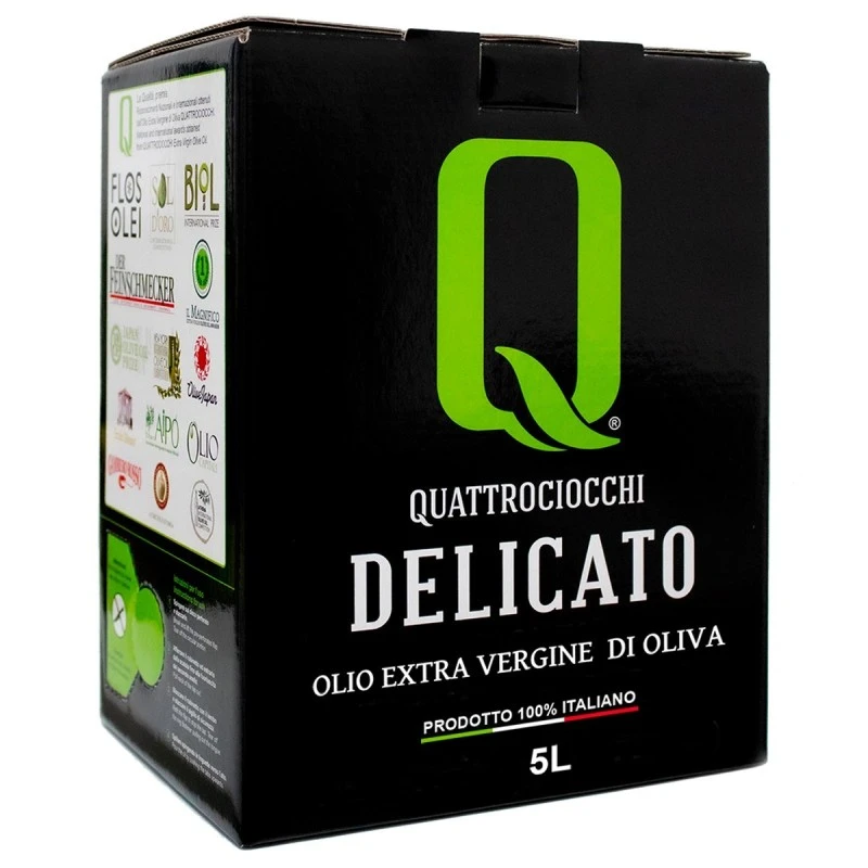 QuattrociocchiExtra Virgin Olive Oil Delicato Leccino Bag In Box 5l 1 QuattrociocchiExtra Virgin Olive Oil Delicato Leccino Bag In Box 5l