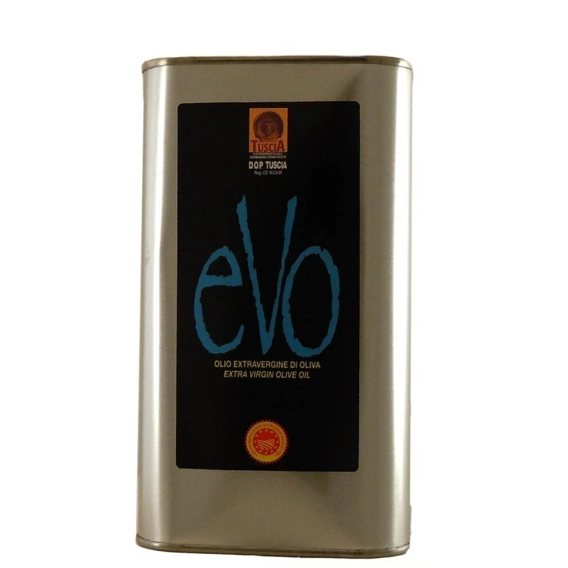 Colli EtruschiExtra Virgin Olive Oil EVO PDO Tuscia Can 1l 1 Colli EtruschiExtra Virgin Olive Oil EVO PDO Tuscia Can 1l