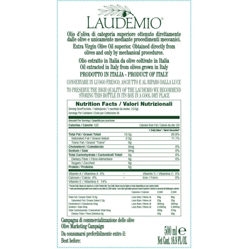 PierazzuoliExtra Virgin Olive Oil Laudemio Tenuta Cantagallo 500ml 2 PierazzuoliExtra Virgin Olive Oil Laudemio Tenuta Cantagallo 500ml - Image 2