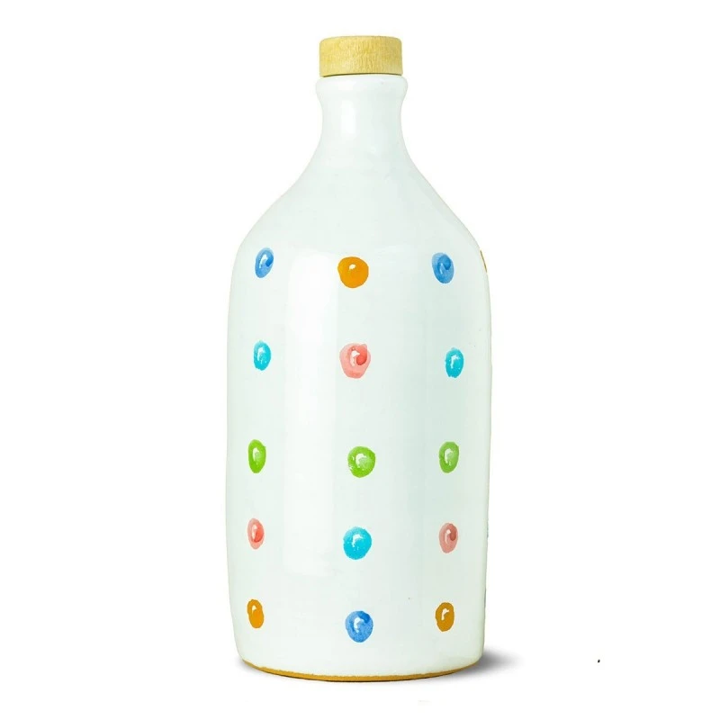 MuragliaOlive Oil Pois Ceramic Jar Peranzana 500ml 1 MuragliaOlive Oil Pois Ceramic Jar Peranzana 500ml